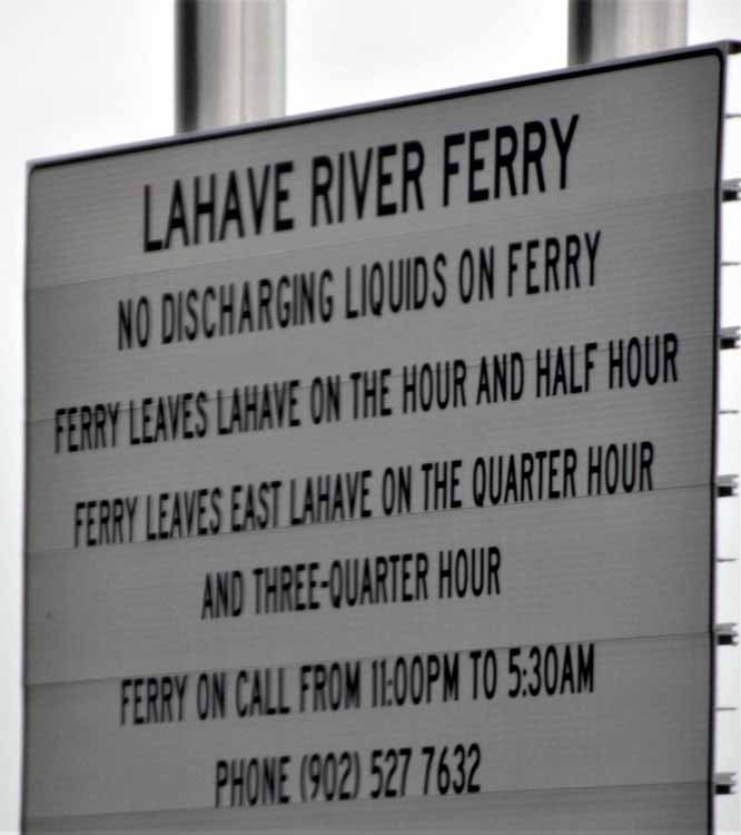 ferry sign